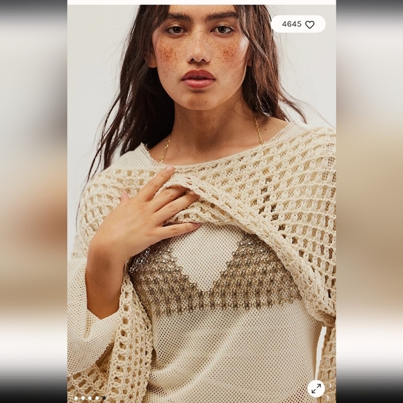 NWT Free People, Schools Out Body Chain, Gold, MSRP $78 - Picture 5 of 9